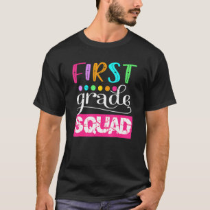 First Grade Squad Hello 1st Grade Rocks Back To Sc T-Shirt