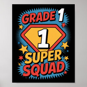 First Grade Superhero Squad 1st Year Kids Ck To Sc Poster