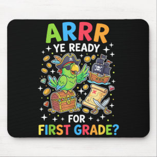 First grade teacher back to school pirate mouse pad
