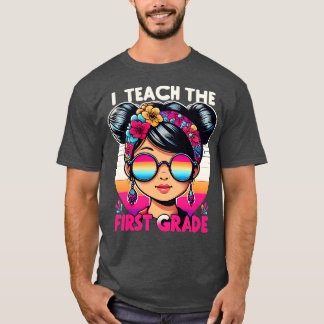 first grade teacher Day Girls Toddlers Kids Messy  T-Shirt