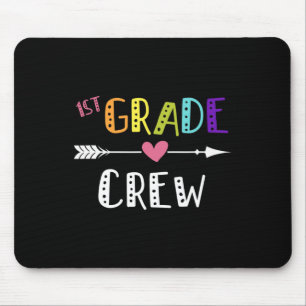 First Grade Teacher First Day School 1st Grade Cre Mouse Pad
