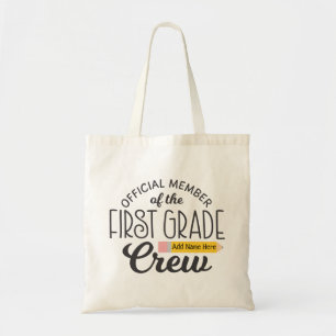 First Grade Teacher or Child Back to School Tote Bag