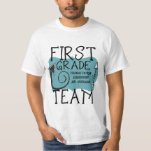 First Grade Team Teacher Personalised T-shirt