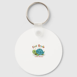 First Grade Turtle-y Awesome 1st Grade Back to Sch Key Ring