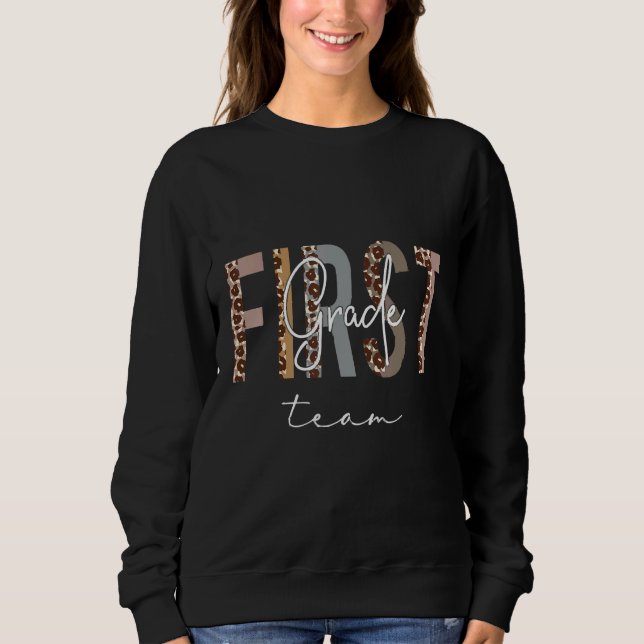 First Grade Vibes Back To School Sweatshirt (Front)
