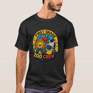 First Grade Zoo Field Trip Squad Matching Teacher T-Shirt