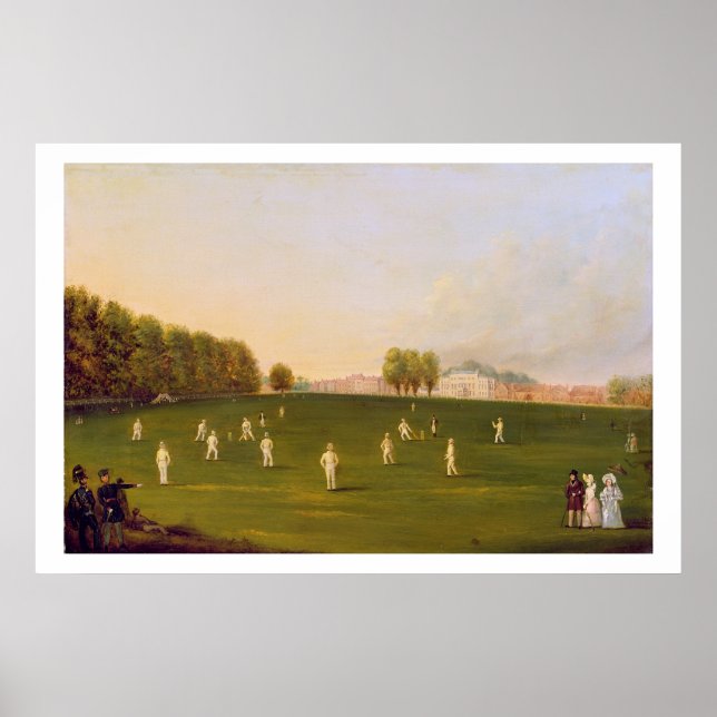 First Grand Match of cricket played by members of Poster (Front)