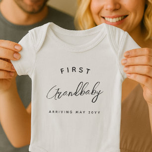 First Grandbaby Grandchild Grandson Granddaughter Baby Bodysuit