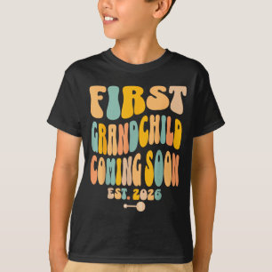 First Granhild Coming Soon 2026 Baby Announcement T-Shirt