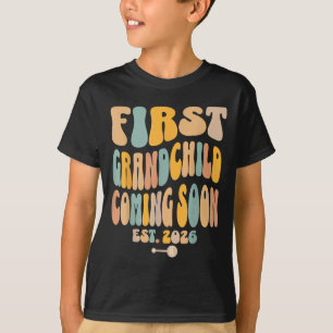 First Granhild Coming Soon 2026 Baby Announcement  T-Shirt