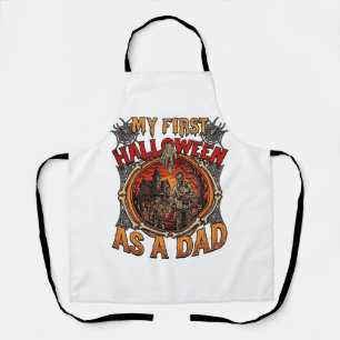 First Halloween As Dad Zombie Haunted House Gravey Apron