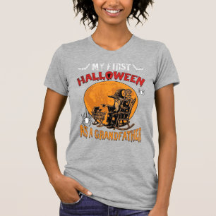 First Halloween As Grandfather Wizard Bat Moon_1 T-Shirt