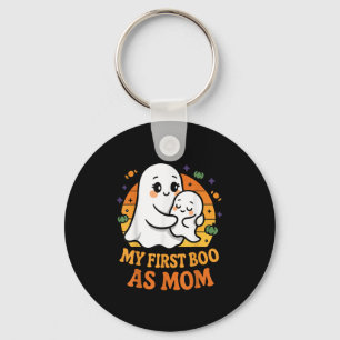 First Halloween As Mom 1st Time Mother  Key Ring