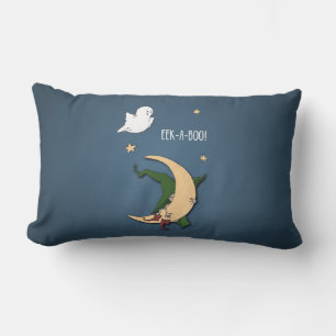 First Halloween Baby Peek A Boo Witch with Ghost Lumbar Cushion