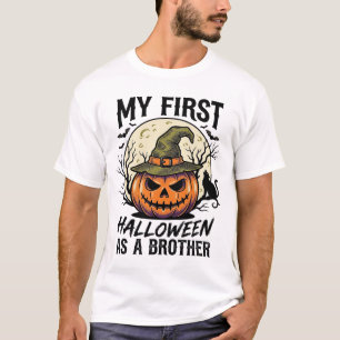 First Halloween Brother Vintage Pumpkin Moon Shirt