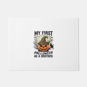 First Halloween Brother Vintage Pumpkin Moon Shirt Doormat