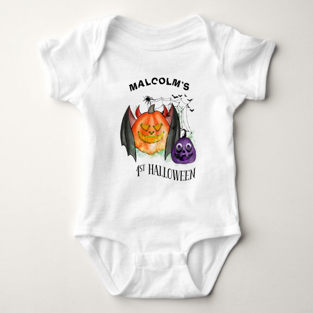 First Halloween custom Baby Bodysuit (Front)