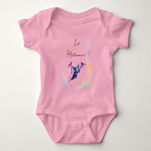 First Halloween Cute Bat Baby Bodysuit