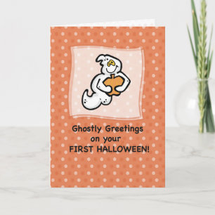 First Halloween, Ghostly Greetings Card