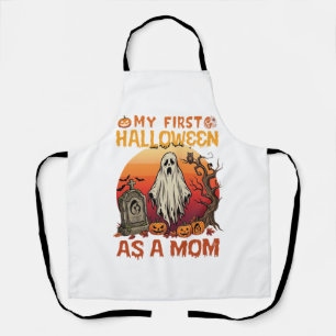 First Halloween Mum Ghost Tombstone Pumpkin_1 Apron