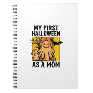 First Halloween Mum Shirt Vintage Ghost Design_1 Notebook