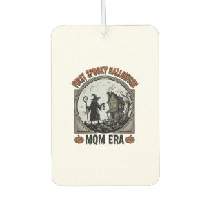 First Halloween Mum Vintage Engraving Haunted Witc Car Air Freshener