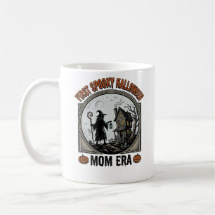 First Halloween Mum Vintage Engraving Haunted Witc Coffee Mug