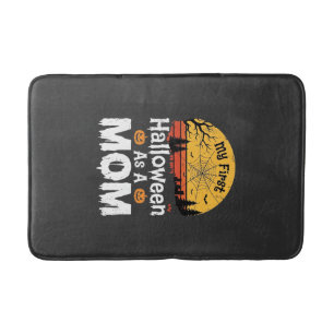 First Halloween Mum Vintage Sunset Design_1 Bath Mat