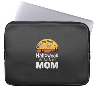 First Halloween Mum Vintage Sunset Design_1 Laptop Sleeve