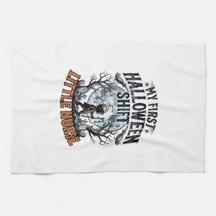 First Halloween Nurse Spooky Moon Infant Costume D Tea Towel