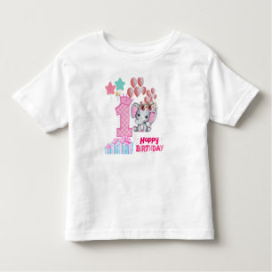 First Happy Birthday T Shirt for Baby