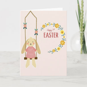 First Happy Easter Celebration Card