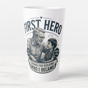 First Hero Forever Friend Father's Day Vintage Latte Mug