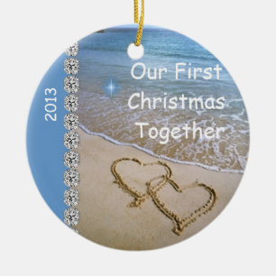 First HOLIDAY TOGETHER BEACH 2013 CUSTOM ORNAMEN Ceramic Ornament