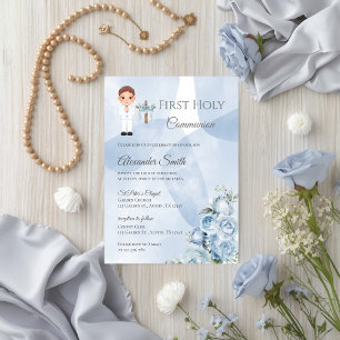  First Holy Boy Communion Invitation