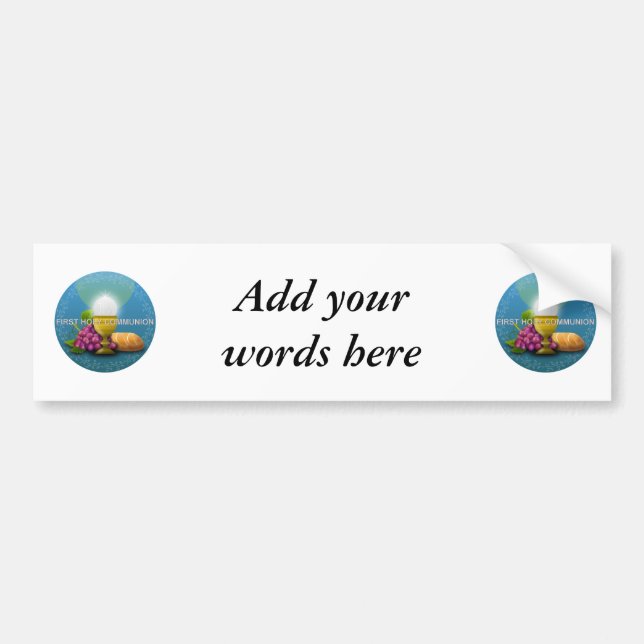 First Holy Communion - 1 Bumper Sticker (Front)