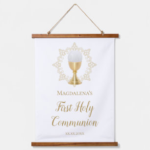 First Holy Communion Banner Hanging Tapestry