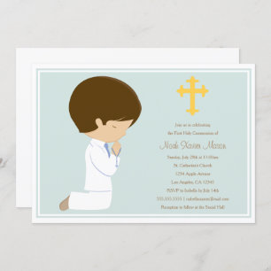First Holy Communion - Blue   Invitation