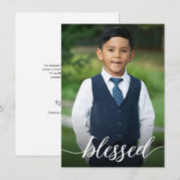 First Holy Communion Boy Custom Photo Blessed