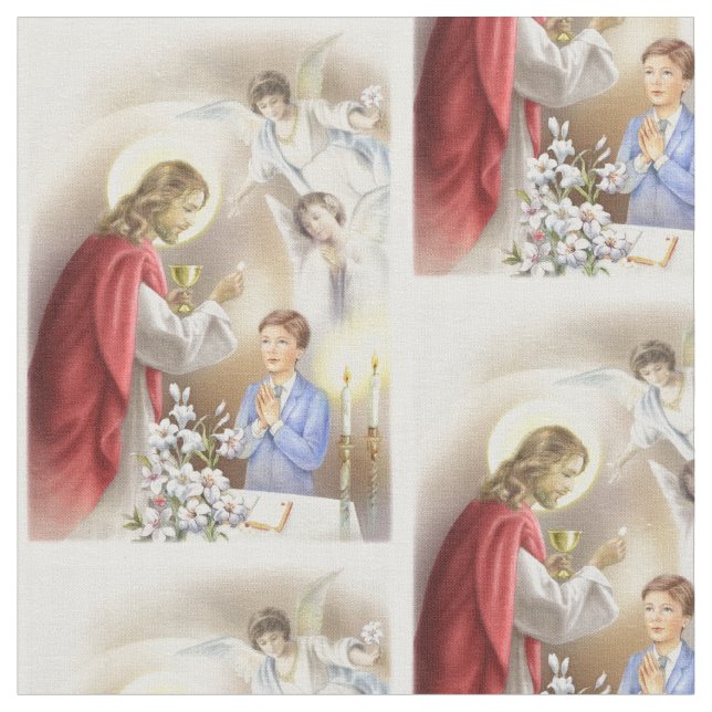 First Holy communion boy fabric confirmation (Close Up)