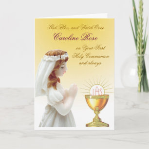 First Holy Communion Card