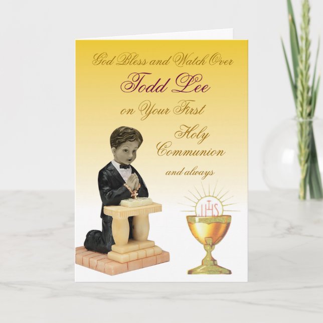First Holy Communion Card (Front)
