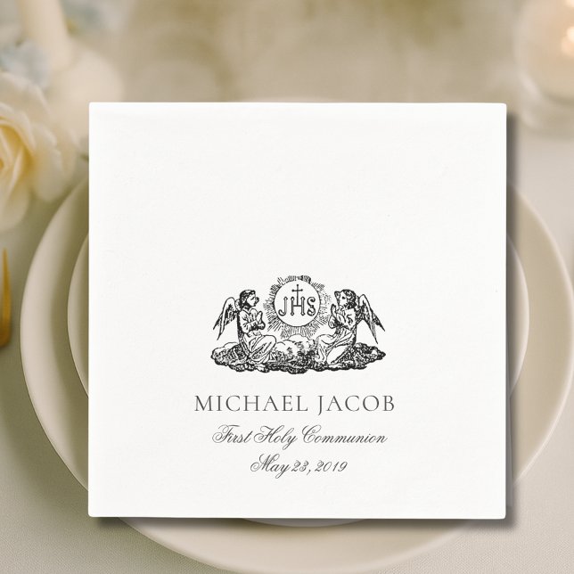 First Holy Communion Catholic Angels Eucharist Napkin (Creator Uploaded)