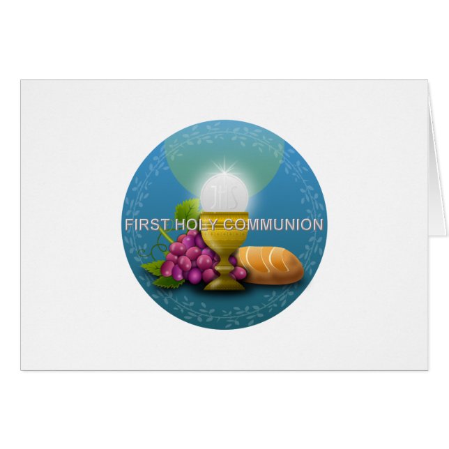 First Holy Communion Chalice and Host (Front Horizontal)