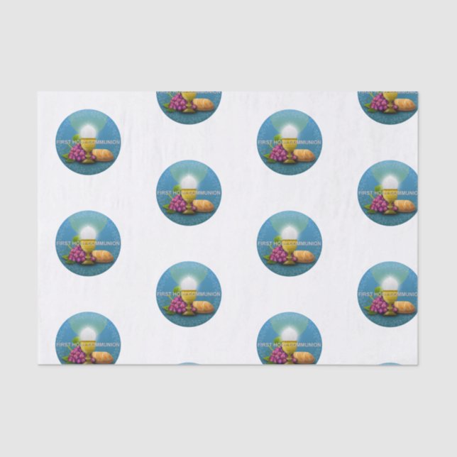 First Holy Communion Chalice and Host Tissue Paper (Front)