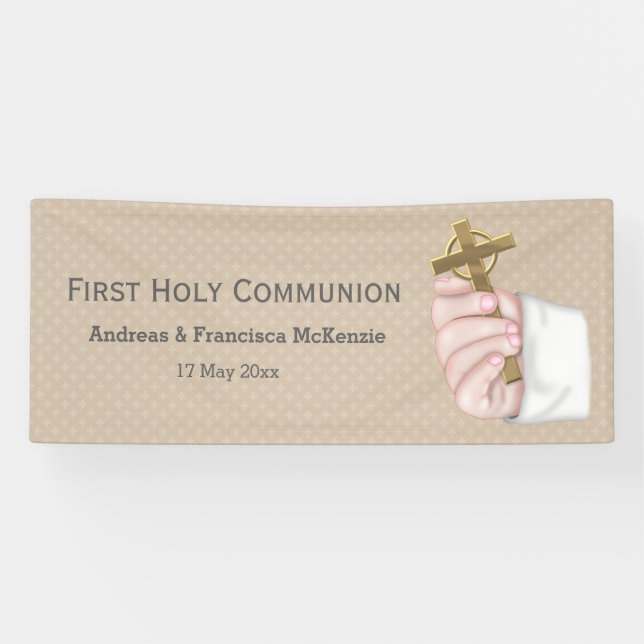 First Holy Communion * choose background colour Banner (Horizontal)