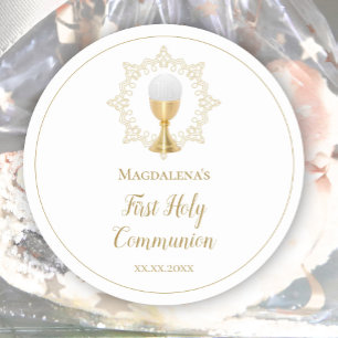 First Holy Communion  Classic Round Sticker