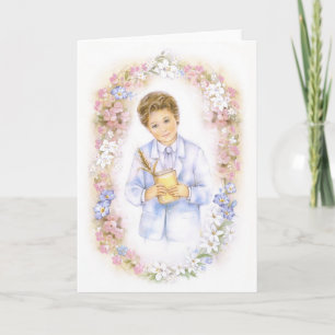 First Holy Communion, confirmation  boy Card
