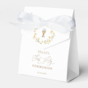 First Holy Communion daisies favor box