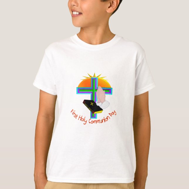 First Holy Communion Day Gifts T-Shirt (Front)